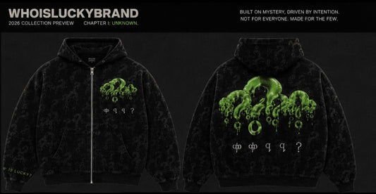BLACK MYSTERY (?) ZIP UP HOODIE